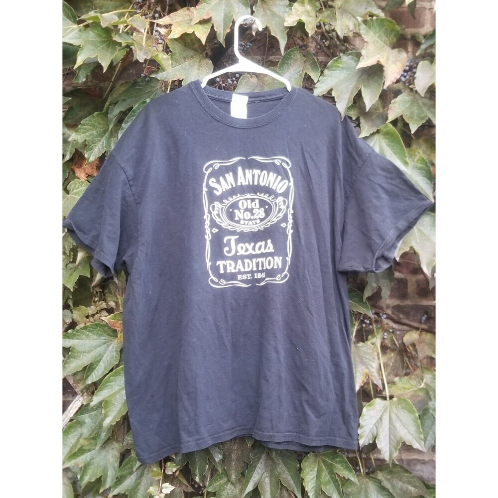 Vintage San Antonio Texas Tradition 28th State Black T Shirt Size 2XL